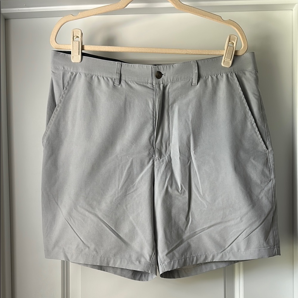 Marine Layer Gray Performance Fabric Men Shorts